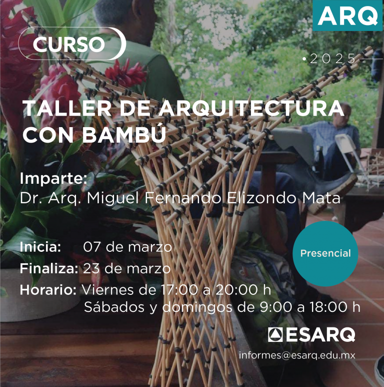 TALLER DE ARQUITECTURA CON BAMBÚ